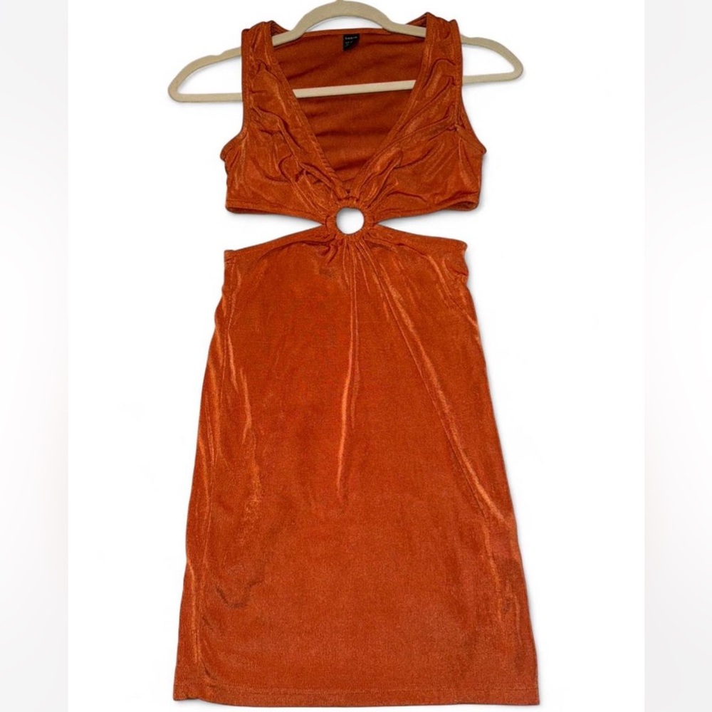 Orange Cut-Out Dress